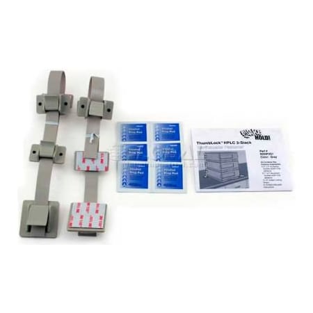 Ready America QuakeHold HPLC 3-Stack Fastener Kit, Gray RDHP3G1
